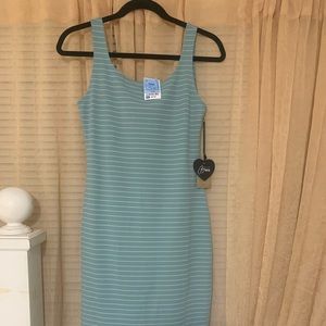 NWT. Sleeves stripped dress. Size Large.
